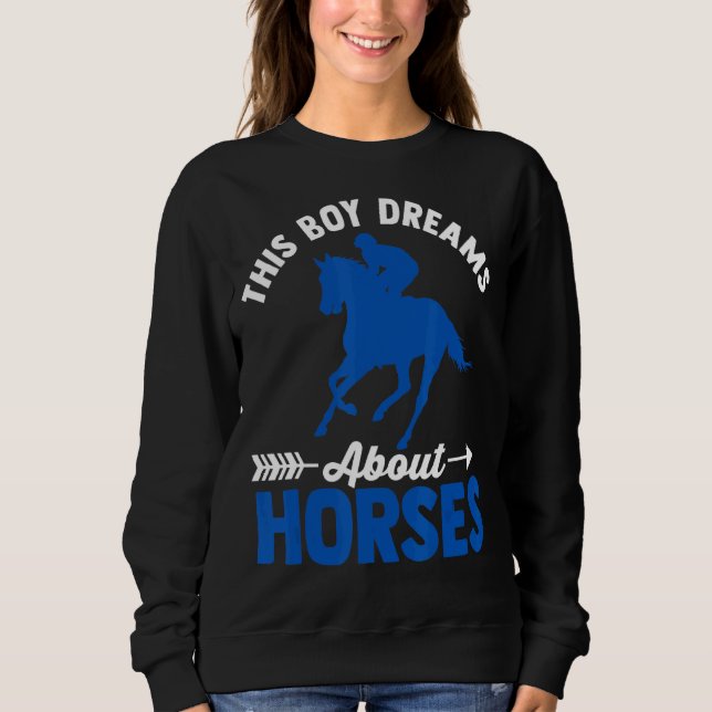 Sudadera Gráfica De Caballo Para Niños Y Hombres Caballo 1 (Anverso)