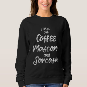 Sudadera Gráfica De Café T Que Corro En Máscara De Café Y S