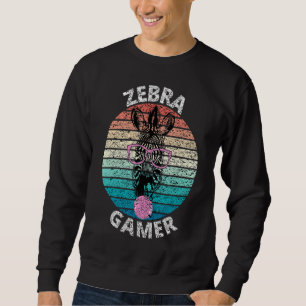 Sudadera Gráfica De Cebra Gamer Para Niños Jugadores 3