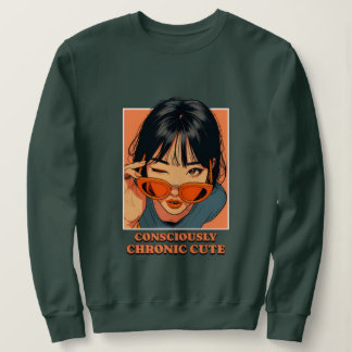Sudadera Gráfica de Chica Estética