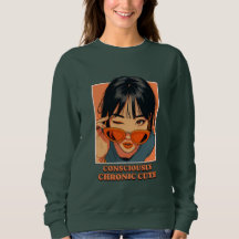 Sudadera Gráfica de Chica Estética