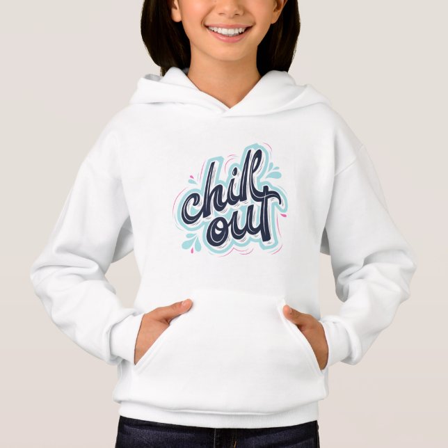 Sudadera gráfica de chicas con tipografía retro pa (Anverso)