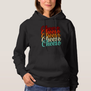 Sudadera Gráfica de Comida de Queso Retro