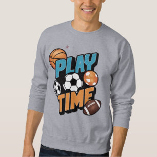 Sudadera gráfica de deportes Play Time para pareja