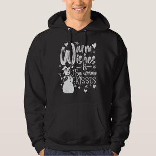 Sudadera Gráfica De Deseos Cálidos Y Besos De Nieve Para Ni