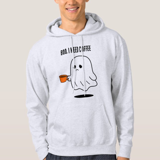 Sudadera gráfica de fantasma divertido con la leye (Anverso)