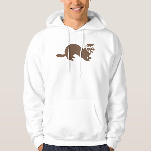 Sudadera Gráfica de ferret de cute (Anverso)
