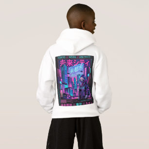 Sudadera gráfica de gran tamaño Tokyo Neon Nights