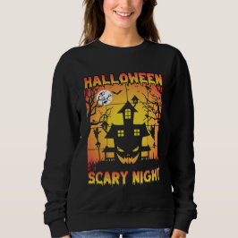 Sudadera Gráfica de Halloween con calabaza engullida