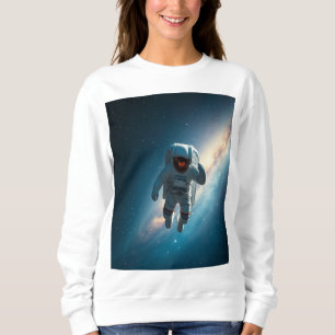 Sudadera gráfica de la galaxia de astronautas para