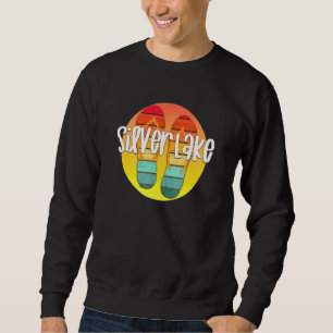 Sudadera Gráfica de la puesta de sol de Silver Lake Indiana