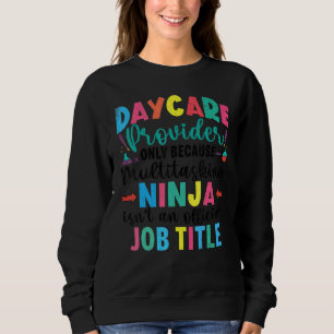 Sudadera Gráfica de maestro de cuidado infantil Ninja