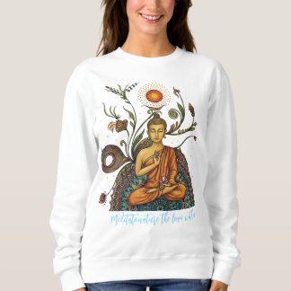 Sudadera gráfica de meditar.amar la naturaleza den