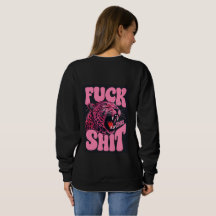 Sudadera gráfica de mujer con estampado de leopard