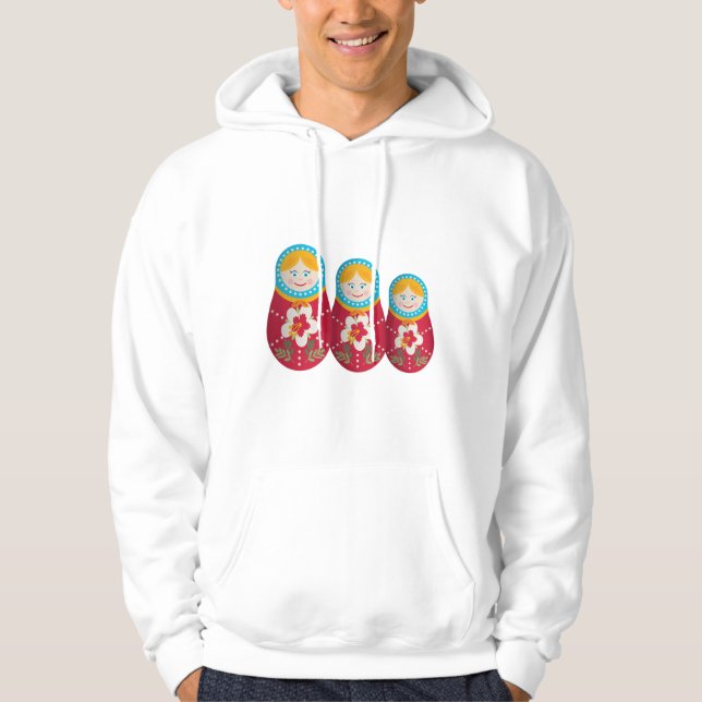 Sudadera Gráfica de muñecas rusas de nidificación delgadas  (Anverso)