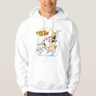 Sudadera Gráfica de risa de vaca y pollo