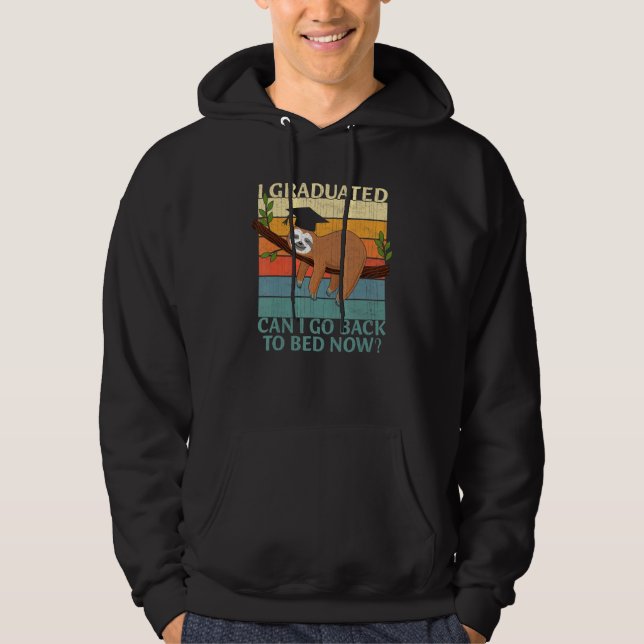 Sudadera Gráfica de Sloth Animals A la que me gradué (Anverso)