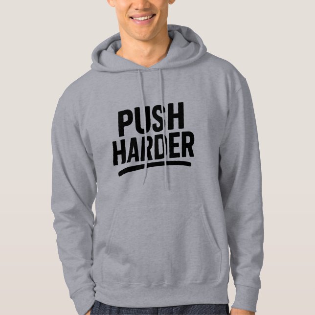Sudadera Gráfica de sudor motivacional (Anverso)