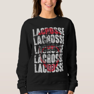 Sudadera Gráfica del entrenador del jugador de Lacrosse