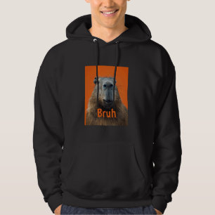Sudadera Gráfica divertida de Capibara Bruh Meme Minimalist