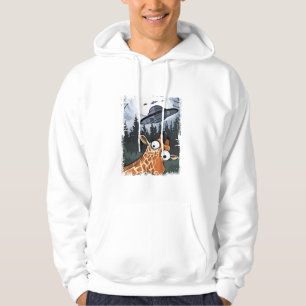 Sudadera Gráfica divertida de Giraffe UFO Zoo Animal Weird