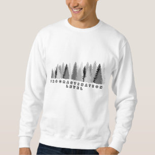 Sudadera Gráfica divertida de nivel de postergación del árb