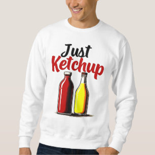 Sudadera Gráfica divertida en botellas de Ketchup sólo ketc