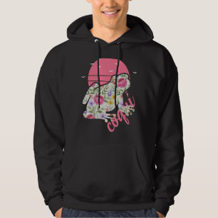 Sudadera Gráfica floral de rana coqui de Puerto Rico