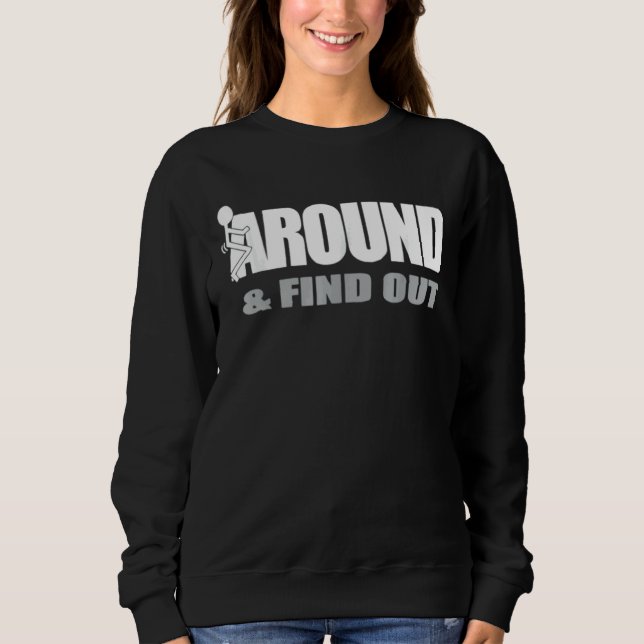 Sudadera Gráfica Funk Alrededor Y Averiguar (Anverso)
