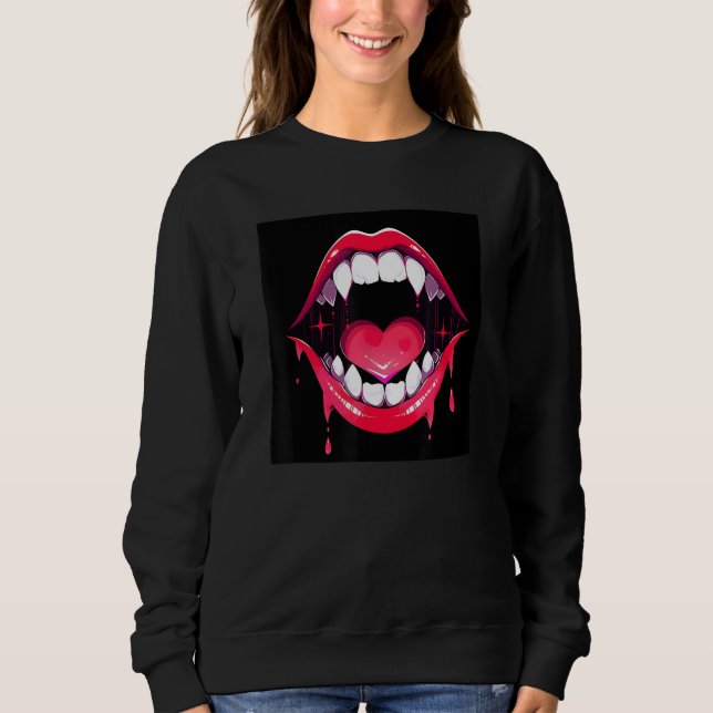 Sudadera Gráfica gótica con encanto con intrigue (Anverso)