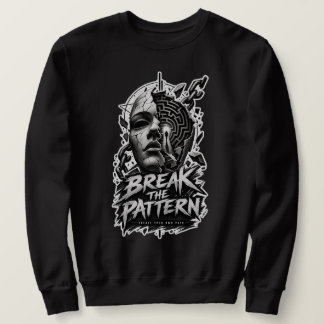Sudadera gráfica monocroma Break The Pattern |