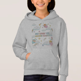 Sudadera gráfica para niños aventureros creativos