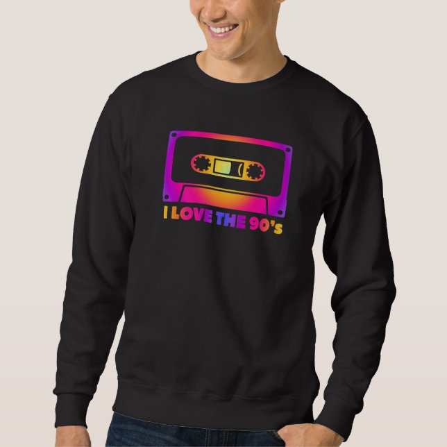 Sudadera Gráfica pop de cassette divertida de 90 para hipst (Anverso)