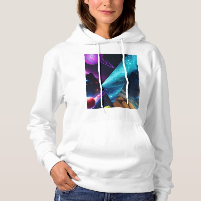 Sudadera gráfica retro cósmica multiverso galáctic (Anverso)