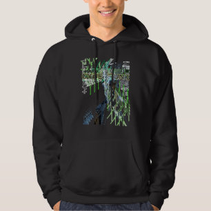 Sudadera Gráfica Trippy Glitch de Cyberpunk Estética Retro 