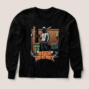 Sudadera gráfica urbana "Seek & Destroy" para niña