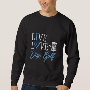 Sudadera Gráficas Gráficas De Golf De Love Disk En Vivo Par