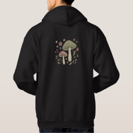 Sudadera Gráfico Botánico de Hongos Cottagecore Terroso