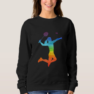 Sudadera Gráfico de bádminton Jugador de bádminton Volante 