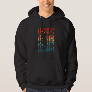 Sudadera Gráfico de bádminton Jugador de bádminton Volante 