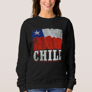 Sudadera Gráfico De Bandera De Chile Para Hombres Mujeres H