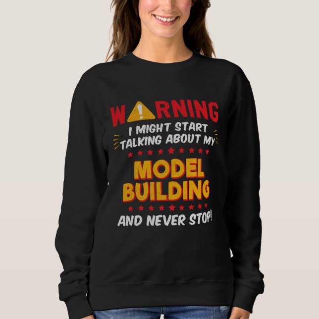 Sudadera Gráfico de broma de modelador de construcción de m (Anverso)