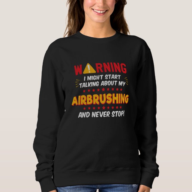 Sudadera Gráfico de broma de pintura de graffiti con aerógr (Anverso)
