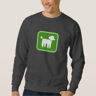 Sudadera Gráfico de Caniche (Verde)