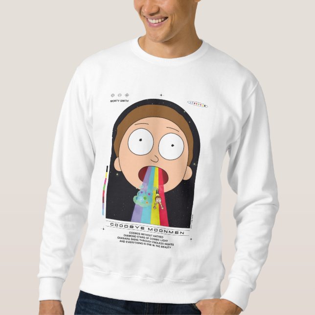 Sudadera Gráfico de citas de Morty Goodbye Moonmen (Anverso)