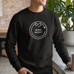 Sudadera Gráfico de Conciencia de Salud Mental Reinicio Men