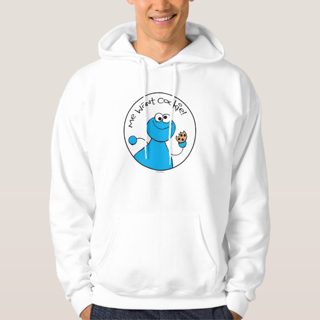 Sudadera Gráfico de Cookie Monster Doodley (Anverso)