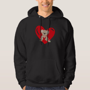 Sudadera Gráfico de corazón de amor Día de San Valentín Koa