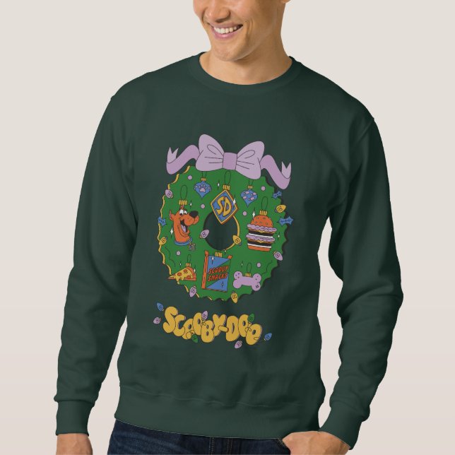 Sudadera Gráfico de corona de aperitivos navideños de Scoob (Anverso)