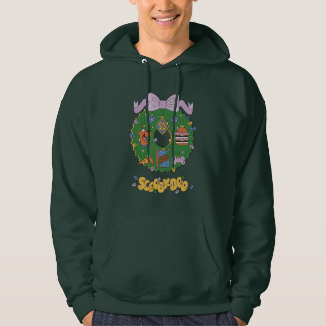 Sudadera Gráfico de corona de snacks navideños de Scooby-Do (Anverso)